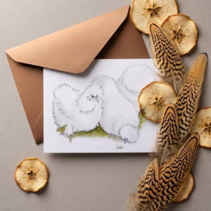 Silkie Sisters Greeting Card